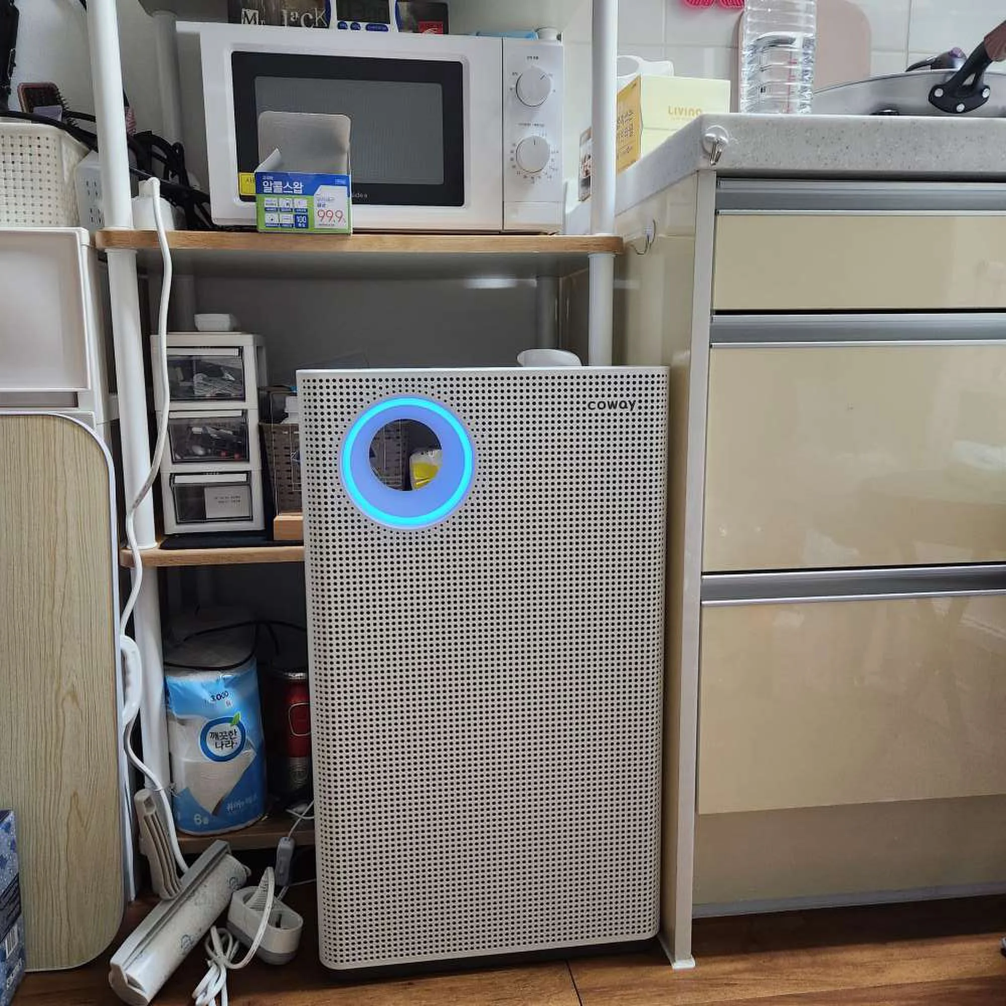 안양시 관양동 싱글파워 공기청정기 AP-1018F 설치 사진